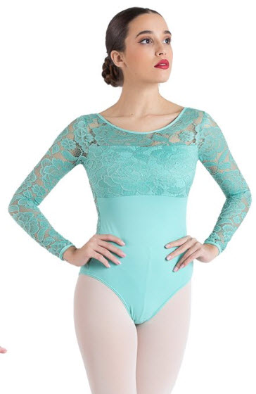 Maillot de ballet Bloch negro con espalda en lágrima