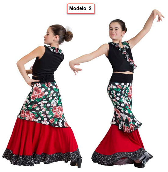 Comprar online FALDA FLAMENCO EF340 PERSONALIZADA Happy Dance