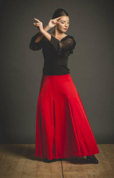 Falda de ensayo flamenco Davedans Valória - Danza y Más