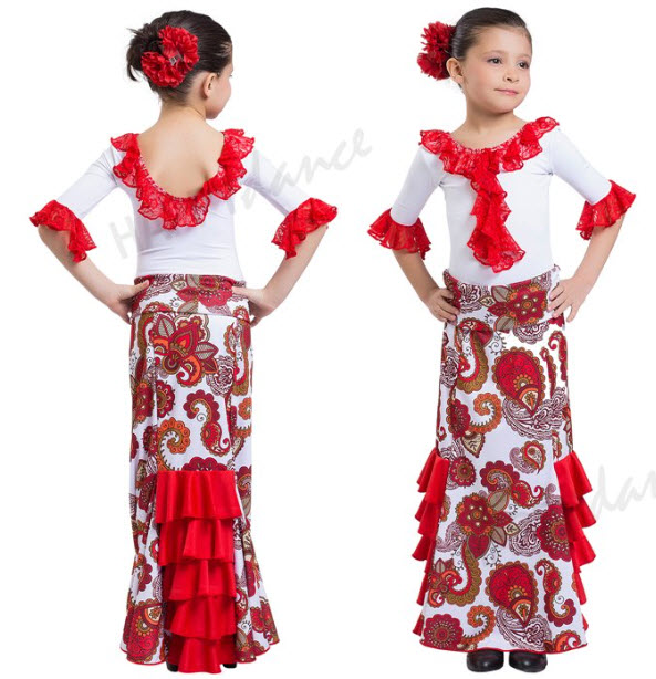 Comprar online FALDA FLAMENCO EF339 PERSONALIZADA Happy Dance