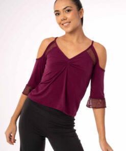 Camiseta Top Baile Salón/Latino Intermezzo FATIMA