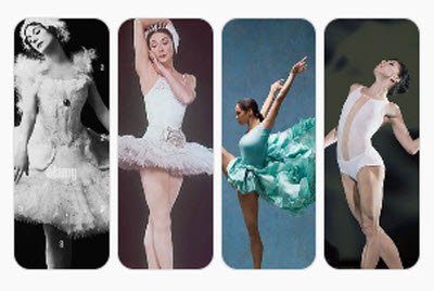 Maillots de Ballet de Famosas Bailarinas